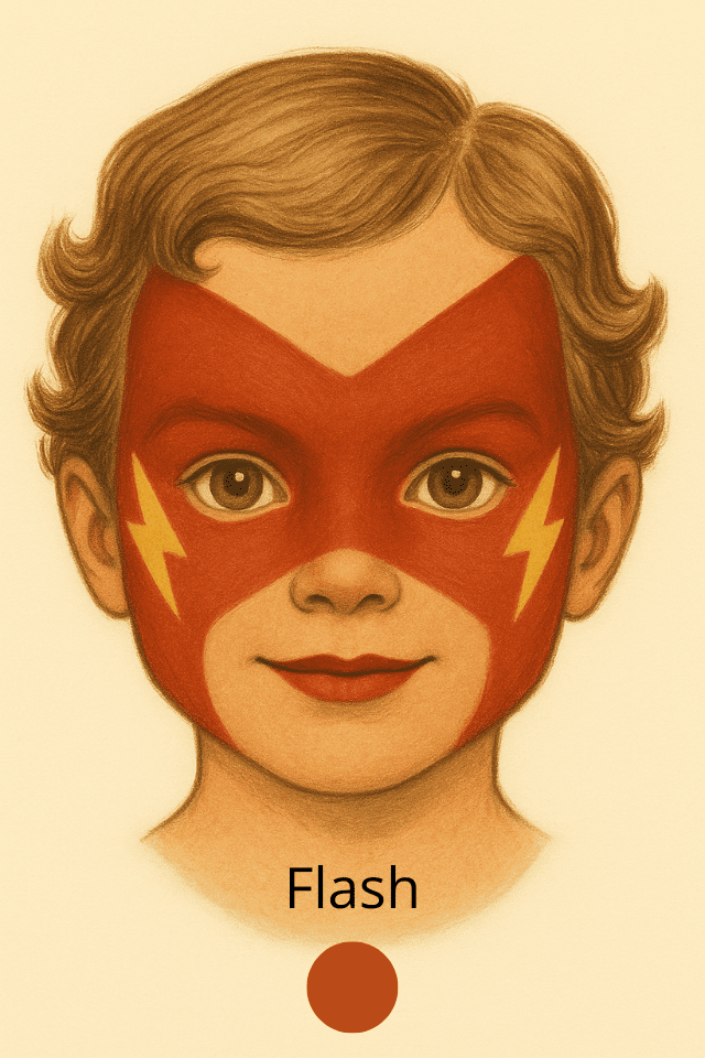Schminkvorlage Flash