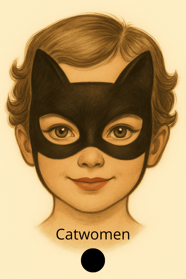Schminkvorlage Catwomen