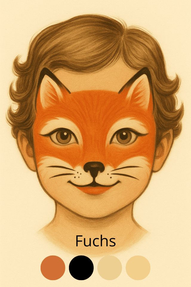 Schminkvorlage Fuchs